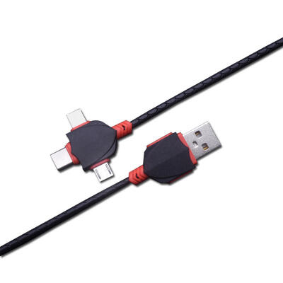 

Three-in-one Data Cable For Usb Micro Flat-quality LeTV Three-in-one Multi-function Universal Mobile Phone Data Cable-12m