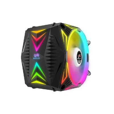 

SOPLAY RGB 4PIN PWM Colorful Computer Case Fan Cooler Radiator Hydraulic Bearing Support 5V RGB