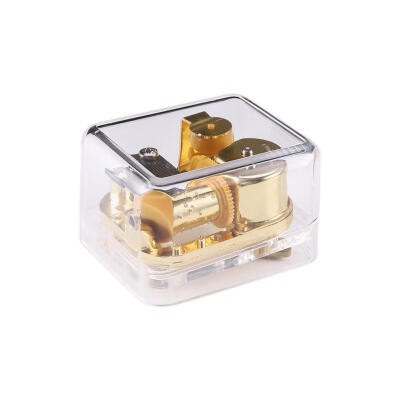 

Gold DIY Play Mechanical Metal Clockwork Hand Crank Music Box Movement Toy