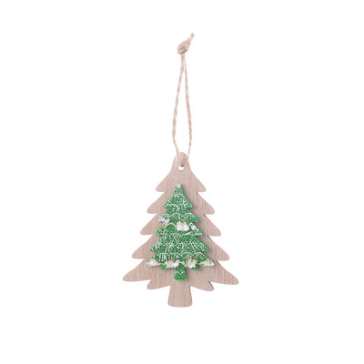 

Siaonvr Christmas Decorations Wooden Pendants Small Ornaments Hanging Dress Up