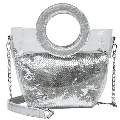 

Tailored Fashion Women Sequins Leather Crossbody Bag Waterproof Beach Bag Messenger Bag