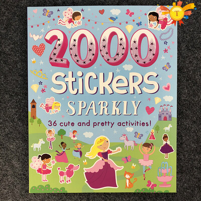 

2000 stickers English activity book for children animal princess farm Halloween stickers for boys&girls gifts toy