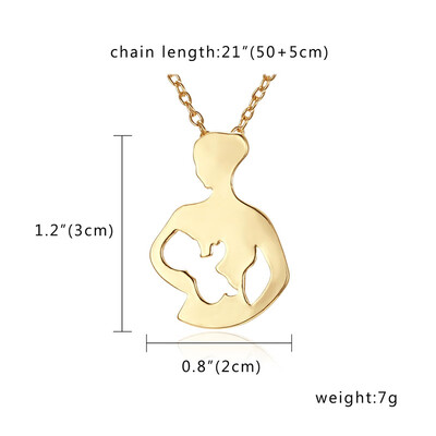 

Mothers Day Gift Necklace Mom Dad Letters Circle Pendant Necklace Lockbone Chain Pendant Necklace Female Necklace Jewelry 50cm