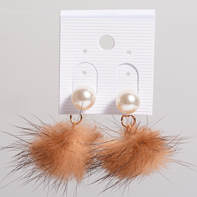 

Villus Acrylic Imitate Pearl Dangle Earrings Peru 3842mm Ball 10mm Pin 06mm
