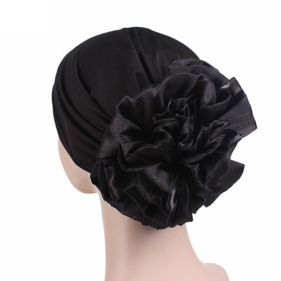 

2019 Fashion Women Head Wrap Headscarf Muslim Flower Elastic Hat Cover Free Size