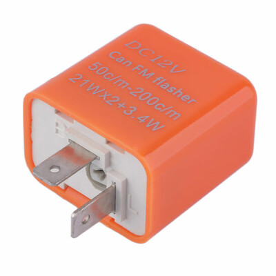 

LED Adjustable Motorcycle Flasher Relay Turn Signal Indicator Flash 2 Pin 12V