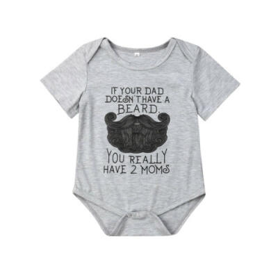 

UK Stock Newborn Baby Boy Girl Romper Bodysuit Funny Infant Clothes Outfits