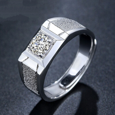 

Men Matte Diamond Ring Jewelry Wedding Ring Couple Rings