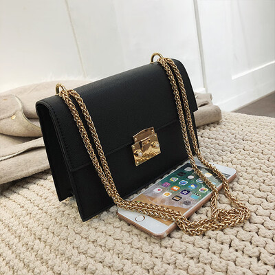 

Advanced sense bag foreign air female bag 2019 new wave Korean version of the wild simple fashion chic chain Messenger bag