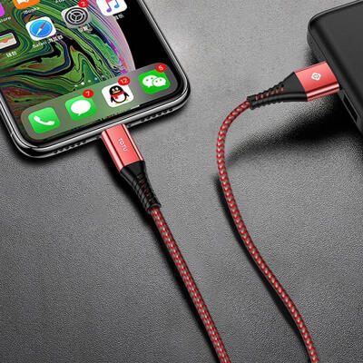 

Two-tone Lightning Cable Reversible 24A Fast Charging Cord For IPHONE-1m