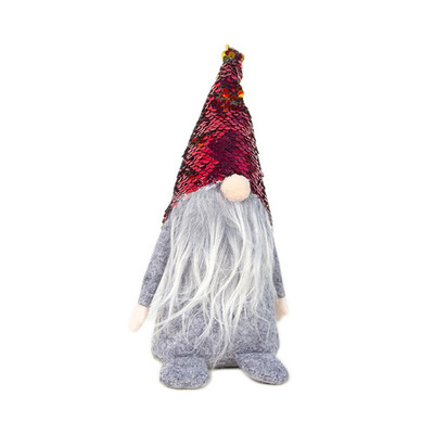 

NEW Plush Gnome Doll With Sequins HatPocket Swedish Christmas Santa Nordic Elf Figurine Ornament Home Holiday Decorations