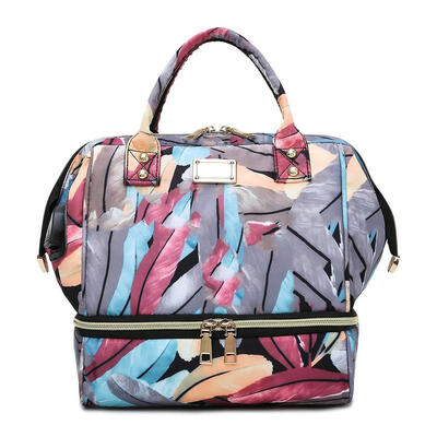 

Mummy Maternity Nappy Shoulder Handbags Large Capacity USB Nursing Backpack