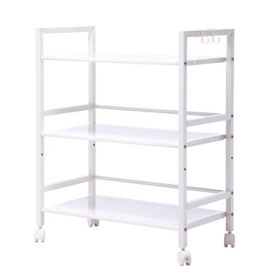 

3-Tier Multi-function Rack Shelves Widen Rolling Kitchen Bathroom Storage Utility Cart