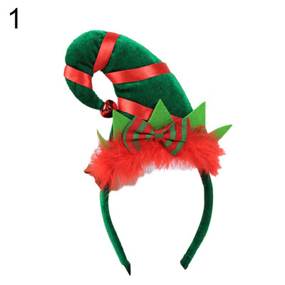 

Christmas Spirit Feather Bow Hat Hairband Hairpin Headband Cosplay Party Props