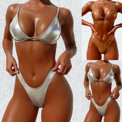 

Hot Women Sexy Pure Bikini Set Padded Bra Bandage Swimsuit Push-up Swimwear