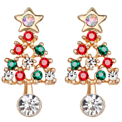 

Women Christmas Xmas Tree Stud Earrings Ear Jewelry Family Party Gifts Latest