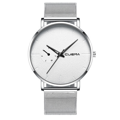 

Gobestart Fashion Stainless Steel Men Military Sport Date Analog Quartz Wrist Watch