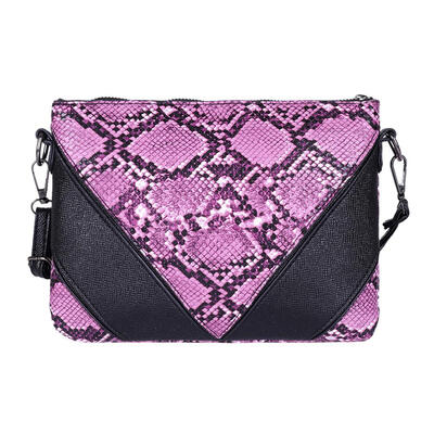 

Hit Color Snake Print Shoulder Handbags Women PU Leather Crossbody Bags
