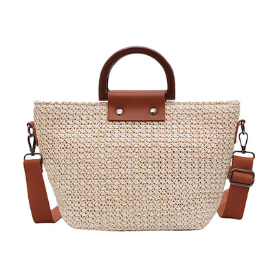 

Tailored Women Vintage Straw Bag Casual Wild Vacation Simple Weave Crossbody Bag