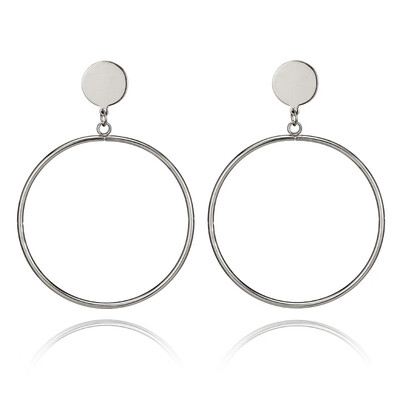 

Statement Earrings 2019 Metal Round Geometric Drop Earrings For Women Pendant Dangle Earing Party Jewelry pendientes oorbellen