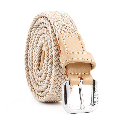 

Canvas Unisex belt fashion elasticity weaving Canvas Alloy pin buckle Men belt casual simple Men&Women belt