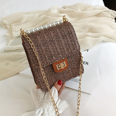 

Tailored Women Vintage Straw Bag Casual Wild Vacation Simple Weave Crossbody Bag
