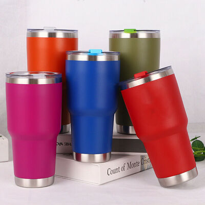 

Double Wall Insulation Stainless Steel Tumbler Vacuum Travel Mug Cup Coffee 30oZ