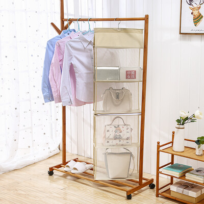

Transparent Foldable Hanging Tidy Organizer Removable Storage Bag