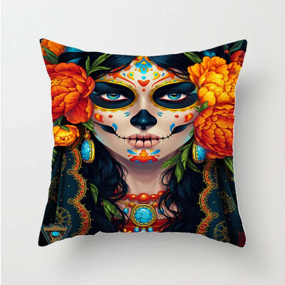 

Halloween Flax Pillowcase Throw Cushion Cover Gift Sofa Home Decoration New