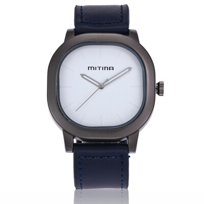 

New square head sports watch male Japanese movement leather