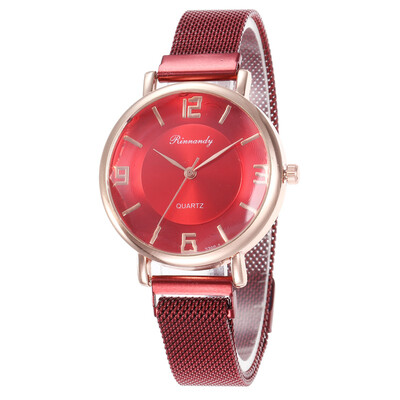 

Magnet magnet strap with diamonds ladies watch simple digital quartz watch