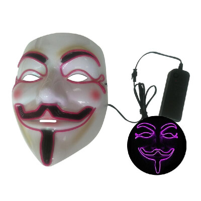 

Halloween Party Mask LED Scary Flash Mask EL Line Light Mask Cosplay Mask Party Clothing Mask Supplies Multi-color Optional