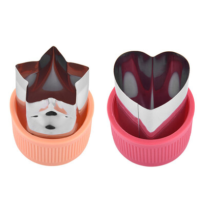 

Toponeto 2Pcs Fruit Star Shape Fondant Cake Cookie Plunger Mould Mold Cutter Tools