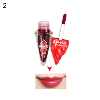 

Cute Ice Cream Shape Lip Gloss Long Lasting Moisturizer Liquid Lipstick Makeup