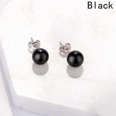

New Fashion Style Pure Earrings for Women Stud Earring Round Beads Mosaic New Style for jewelry Making