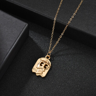 

Vintage Gold Heart Round Star Pendant Necklace For Women Korean Eye Best Friend Necklace For Women Fashion Bohemian Jewelry