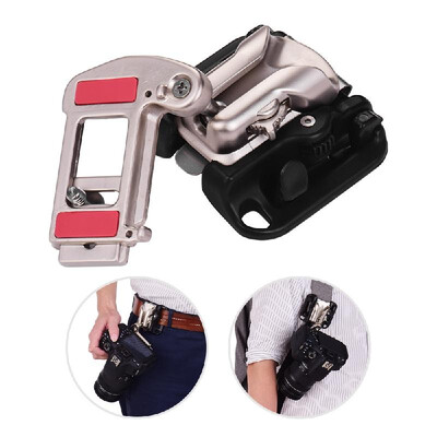 

Camera Belt Holster Mount Waist Clip Holder Hanger With Quick Release Plate 14 Inch Screw for Canon Nikon Sony Olympus DSLR Camer