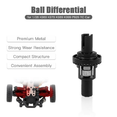 

Adjustable Ball Differential 128 RC Car Parts Upgraded Ball Bearing Ball Joint Kit for WLtoys K989 RC Car