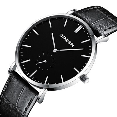 

Gobestart Luxury Quartz Sport Military Stainless Steel Dial Leather Band Wrist Watch