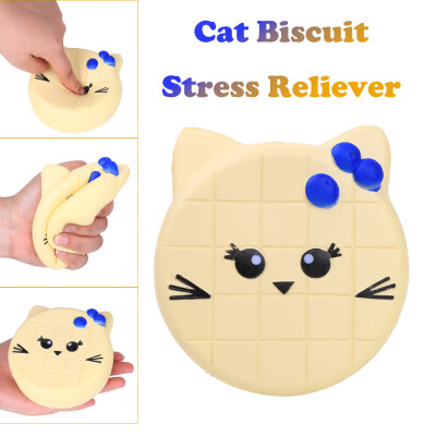 

YIWULAKawaii Cat Biscuit Slow Rising Scented Squeeze Relieve Stress Toy