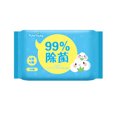 

Essence PureYoung baby wipes paper towel 99 sterilization wet wipes bubble sterilization sterilization 10 tablets single pack portable