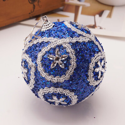 

Siaonvr Christmas Rhinestone Glitter Baubles Ball Xmas Tree Ornament Decoration 8CM
