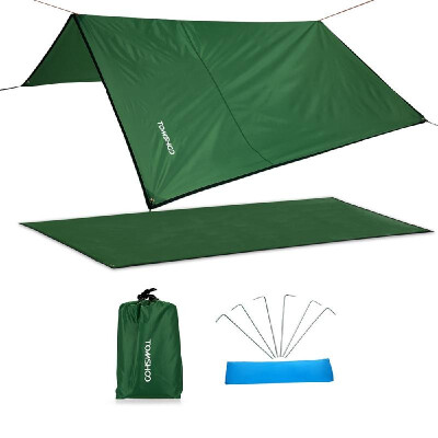 

TOMSHOO Multifunctional Ultralight Outdoor Waterproof Tent Tarp Footprint Ground Sheet Mat Blanket Canopy for Camping Hiking Picni