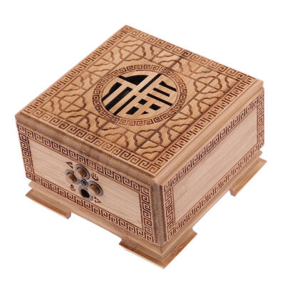

Bamboo Square Box Wireless Bluetooth Speaker Sound Box Loudspeaker with Mic