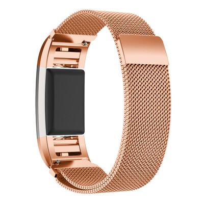 

〖Follure〗Milanese Stainless Steel Watch Band Strap Bracelet HD Film For Fitbit Charge 2