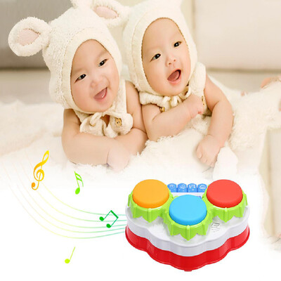 

Hand Drum Toy Three Button Drum Music Piano Gift For One Year Old Toddler