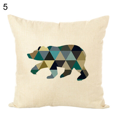 

Nordic ElkBearFlamingo Throw Pillow Case Cushion Cover Sofa Office Home Decor