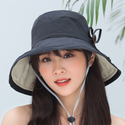 

Sun Hat Women Korean version of Joker summer travel visor Sun visor Sun art tide folding fisherman hat