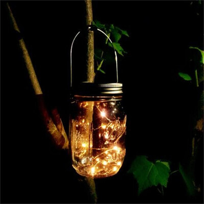 

〖Follure〗SolarEnergyWall Lamp Mason Cap LampLEDLights String Party Wedding Decoration 6PC