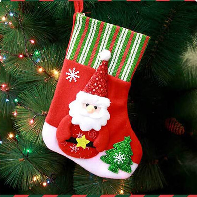 

〖Follure〗Christmas Santa Socks Cute Ornaments Festival Party Xmas Tree Hanging Decoration